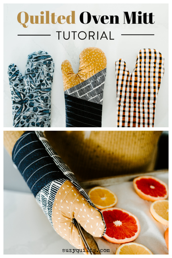 Quilted Oven Mitt Free Sewing Pattern