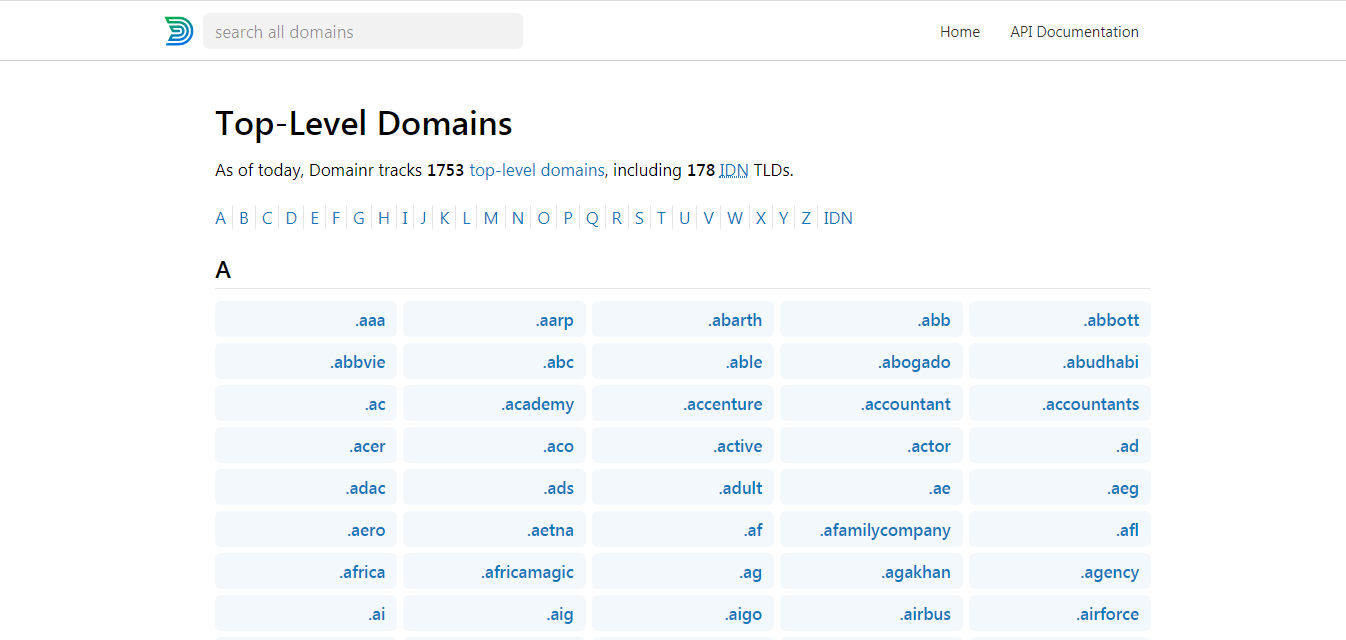 Domainr Startup Stash