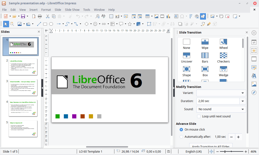 LibreOffice Startup Stash