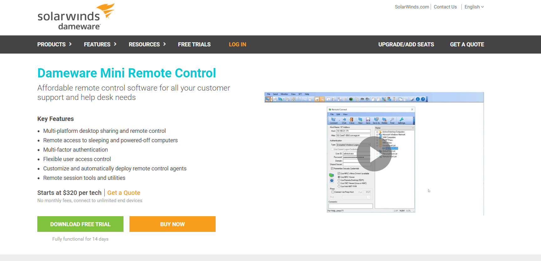 Dameware Mini Remote Control Startup Stash
