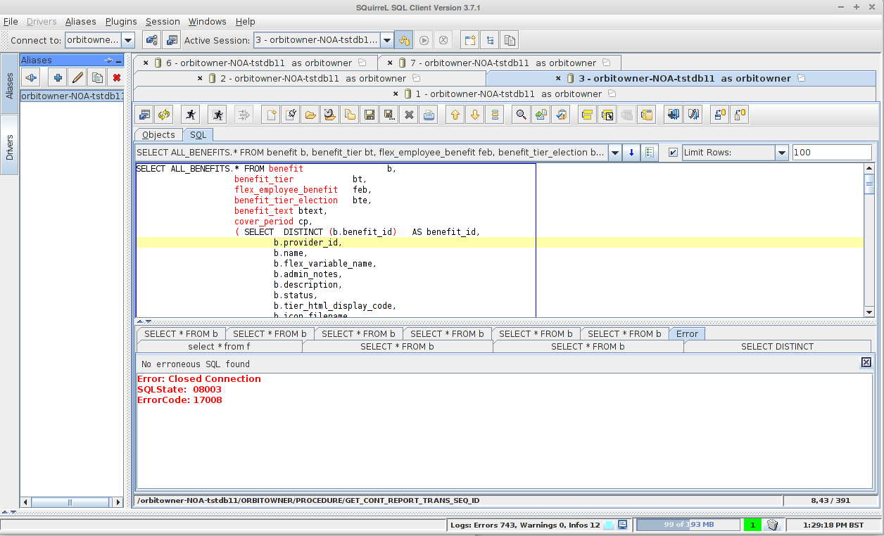 Squirrel SQL Client Startup Stash