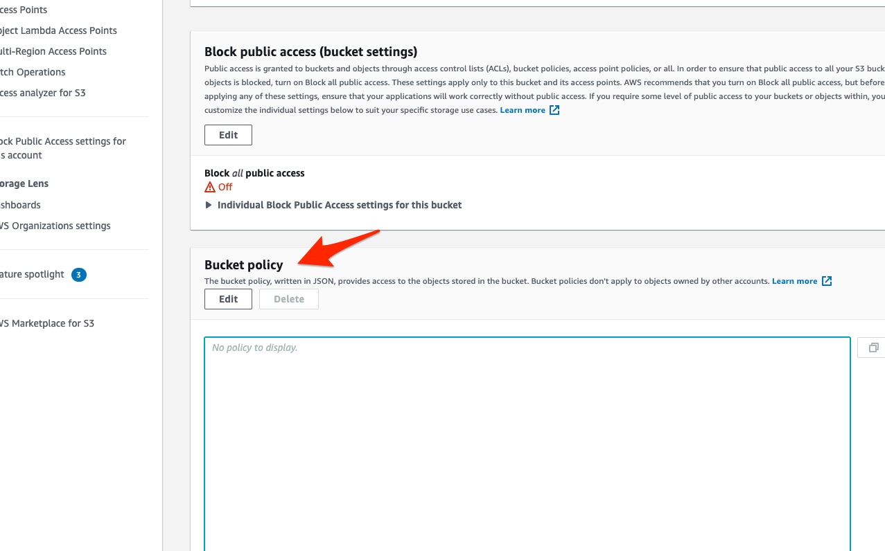 StarTutorial Setting Up Correct Aws Permission For S3 Images