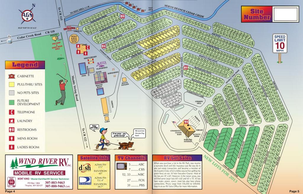 Maps « Star Valley Ranch Resort