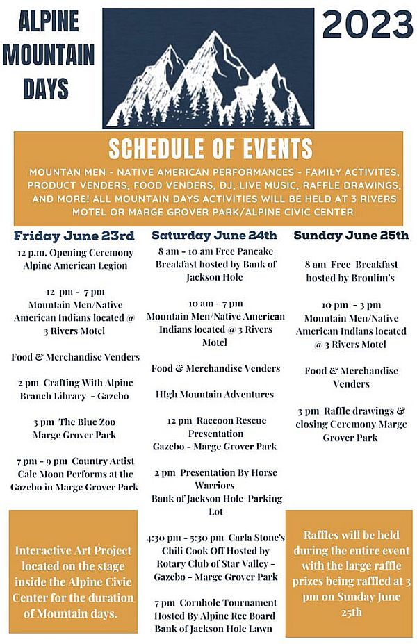 The Star Valley 2023 Summer Events Calendar