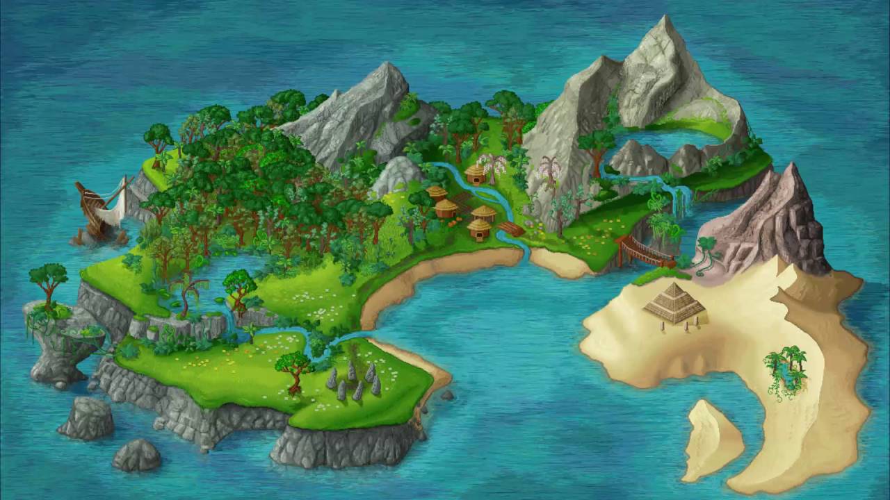 Остров рисунок для детей Как нарисовать необитаемый остров с пальмой