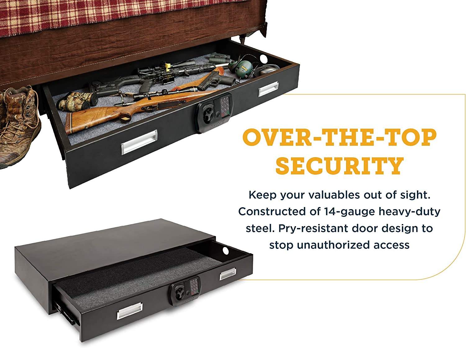 SnapSafe Under Bed Safe, Gun Storage and Security