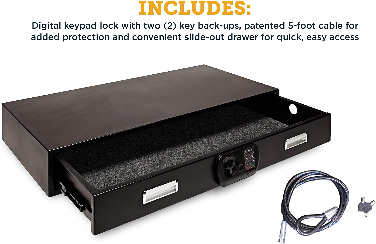 SnapSafe Under Bed Safe, Gun Storage and Security