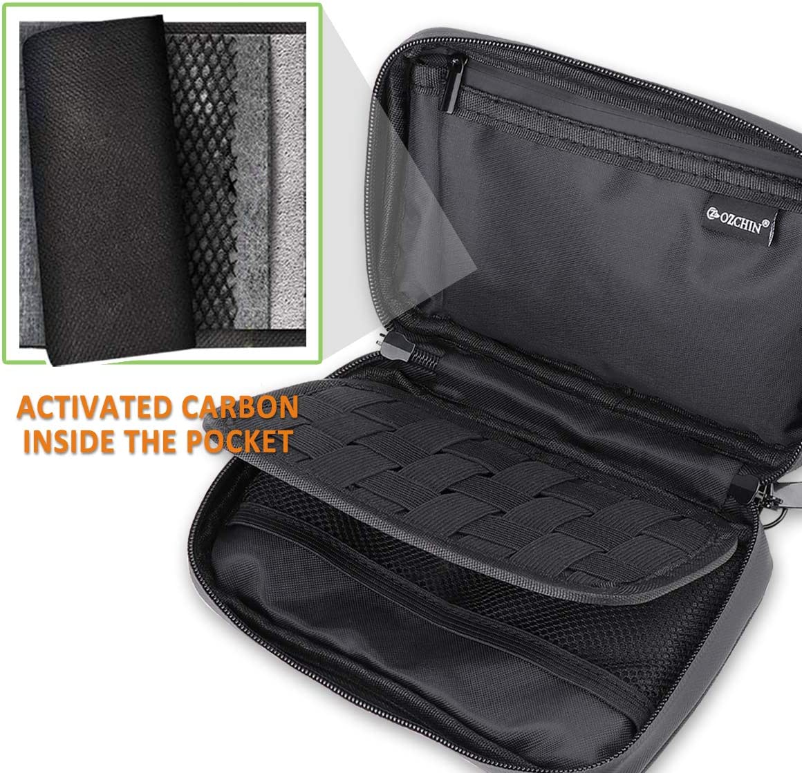 OZCHIN Smell Proof Bags Odor Proof Bag Pouch - stashcontainer.com