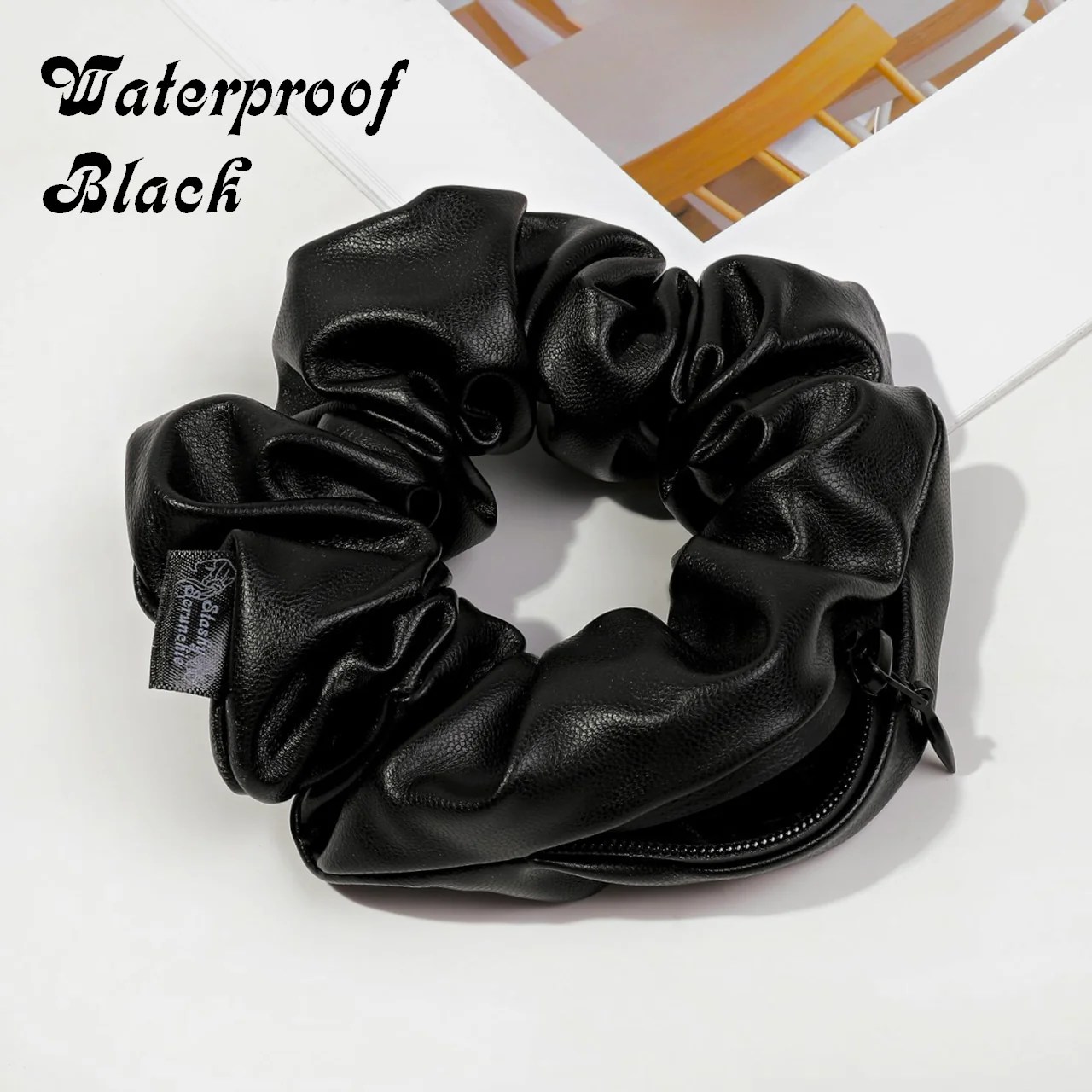 Stashy Scrunchie Waterproof Black