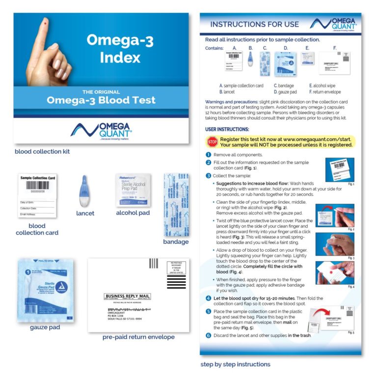 Omega Quant Omega3 Basic (10 test kits) Stat Technologies