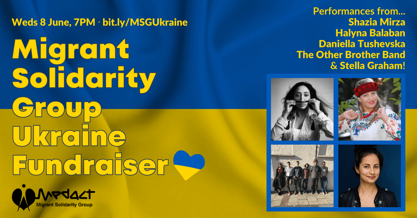 Migrant Solidarity Group Ukraine Solidarity Fundraiser Medact Calendar