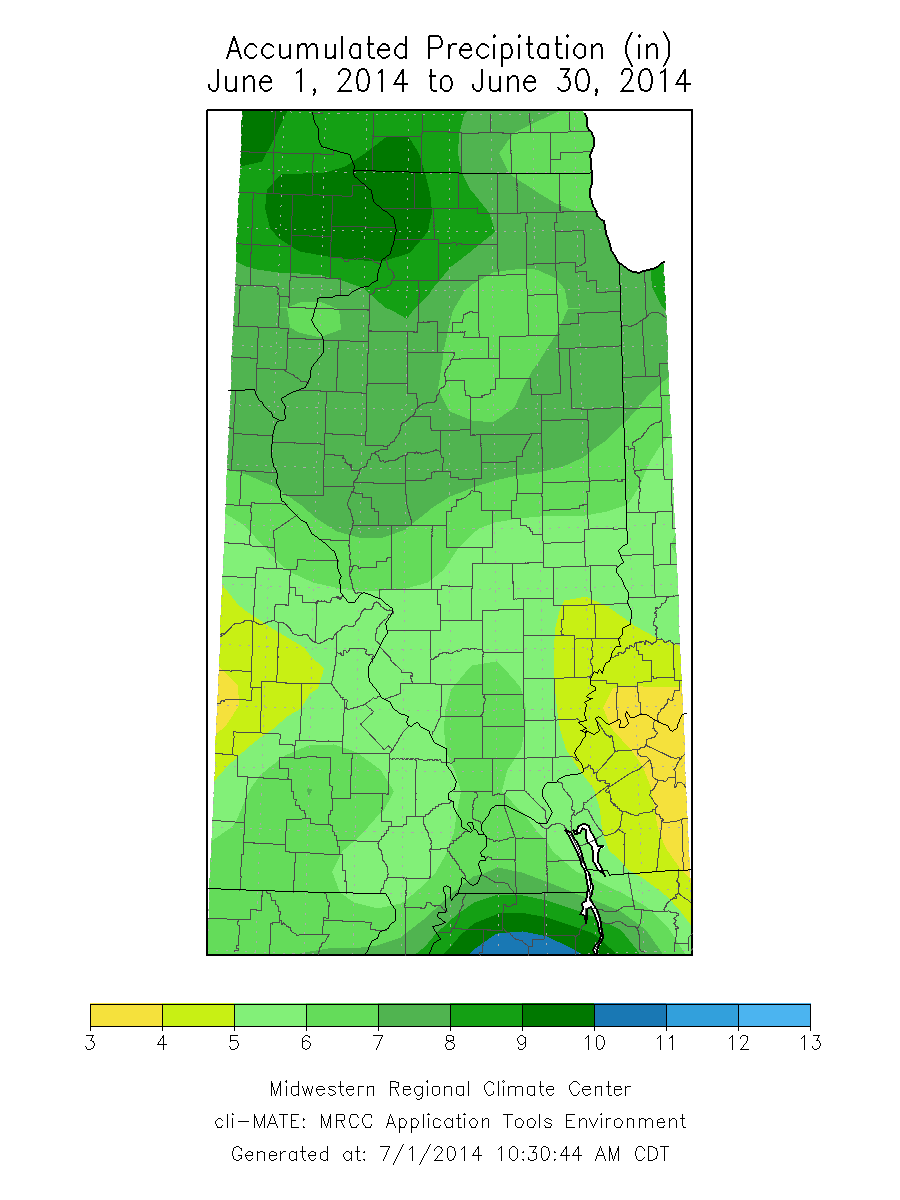 June in Illinois Warmer and Wetter Than Average Illinois State