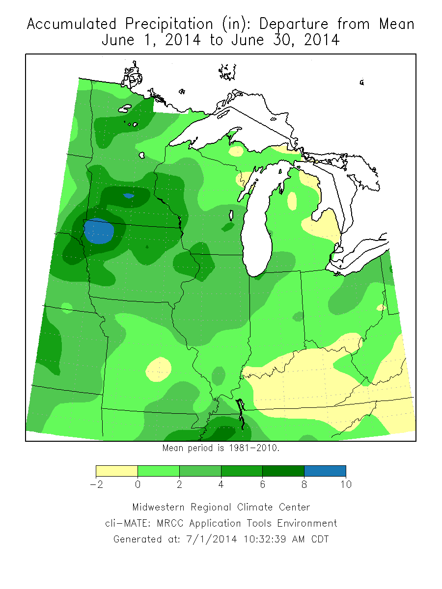 June in Illinois Warmer and Wetter Than Average Illinois State