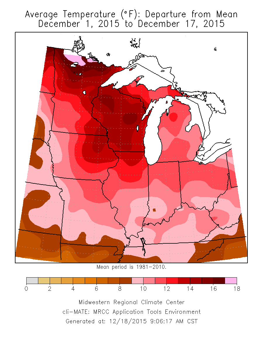 Warm, Nearly Snowless December in Illinois Illinois State Climatologist