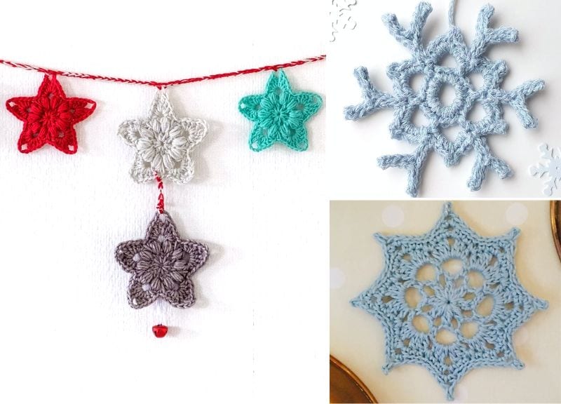 Easy Crochet Star Decorations