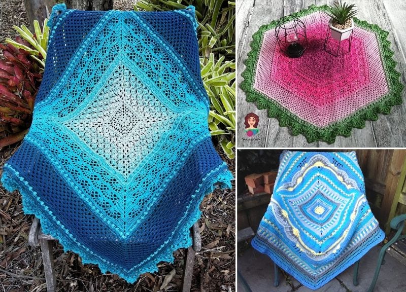 Stunning Eye Catching Crochet Throws Pattern Center