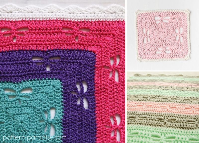 How to Crochet Dragonfly Stitch Pattern Center
