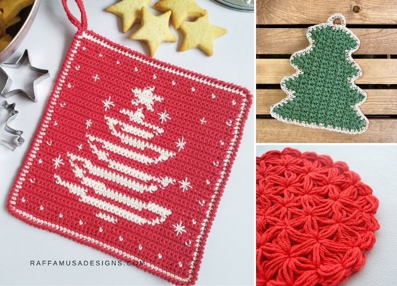 Crochet Christmas Potholder Patterns Pattern Center