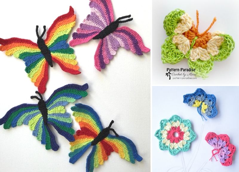 Easy Crochet Butterfly Free Patterns Pattern Center