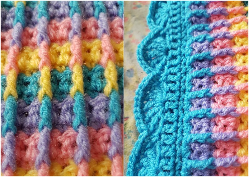 Rainbow Dash Baby Blanket Free Crochet Pattern Styles Idea