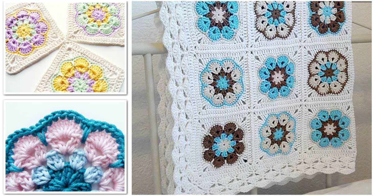 Flower African Blanket [Crochet Square] Styles Idea