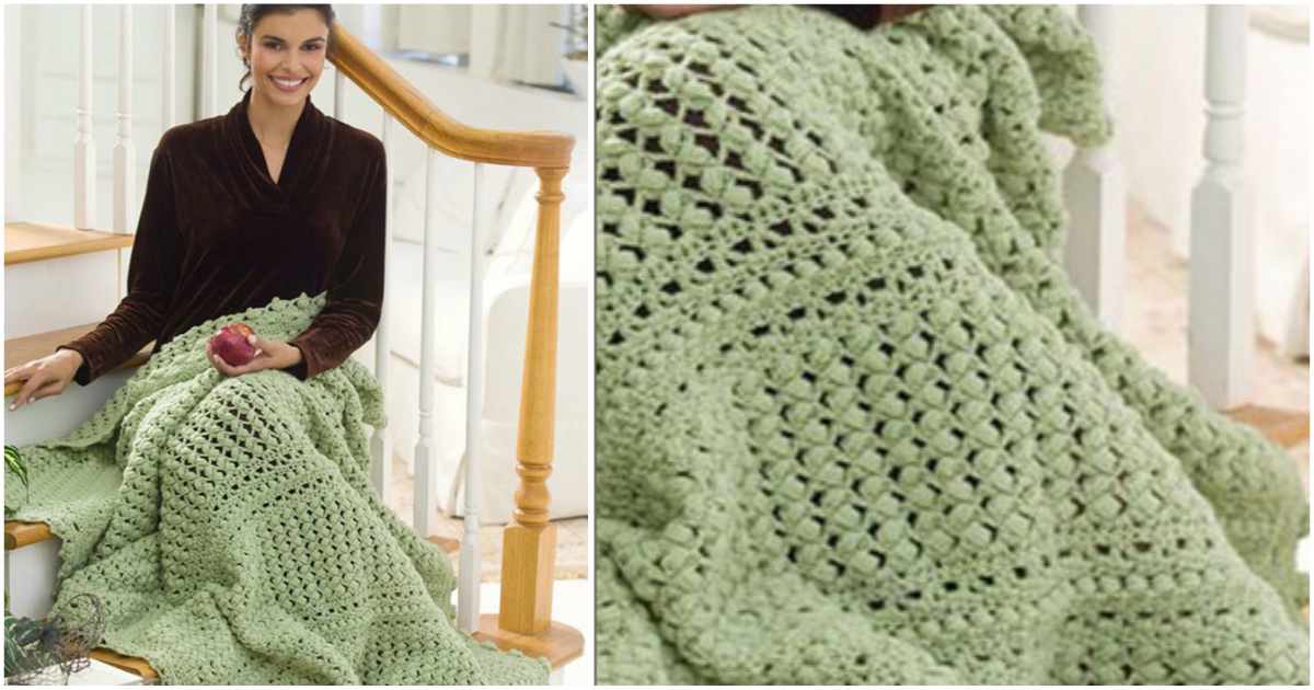 Cluster Crochet Lace Throw [Free Pattern] Styles Idea