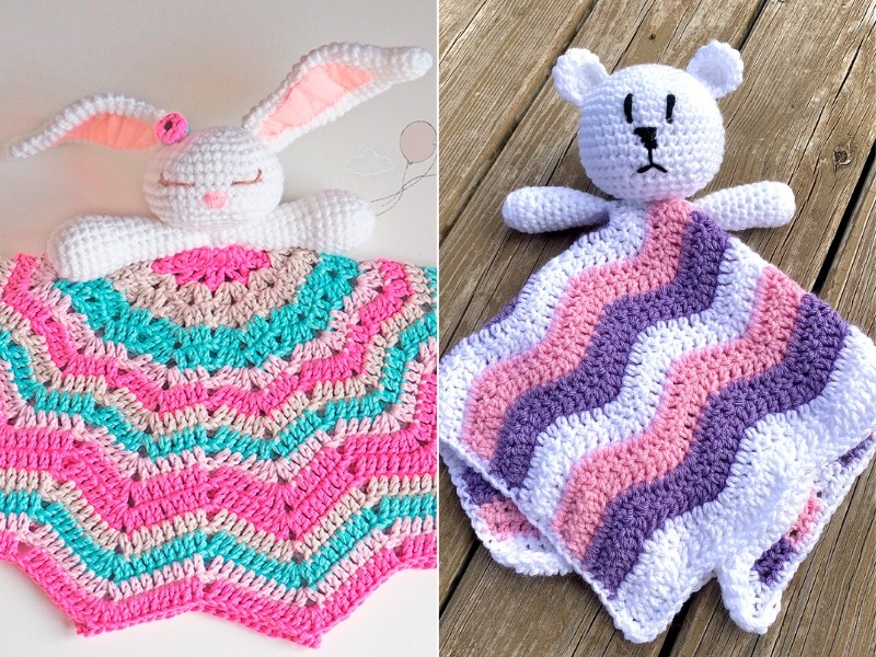 Delightful Sweet Lovey Baby Blankets Free Crochet Patterns