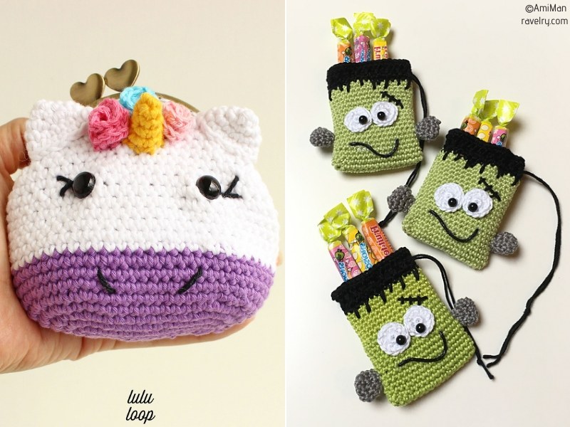 Fun Crochet Pouches for Kids Free Patterns