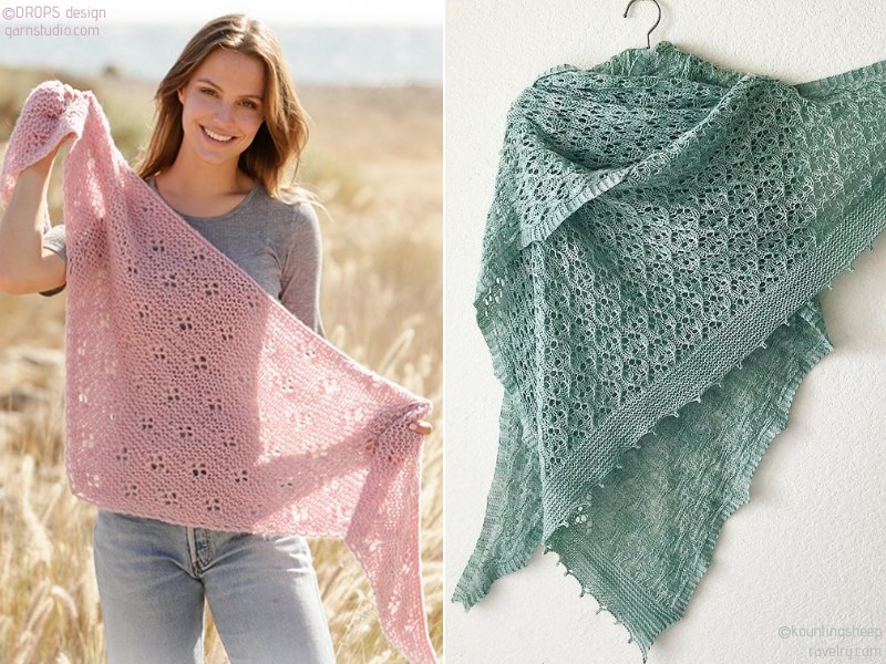 Our Favorite Knit Shawls for Summer Free Patterns