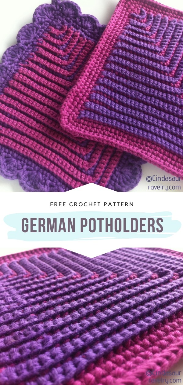 Thick Crochet Potholders Ideas and Free Patterns