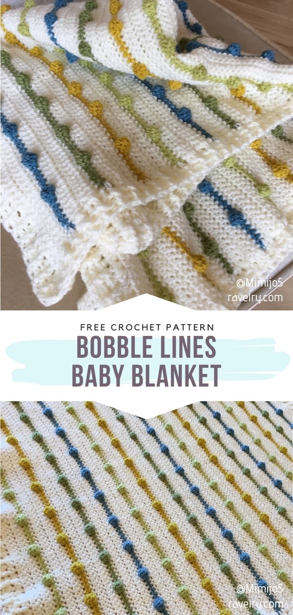 Delightful Bobble Baby Blankets with Free Crochet Patterns