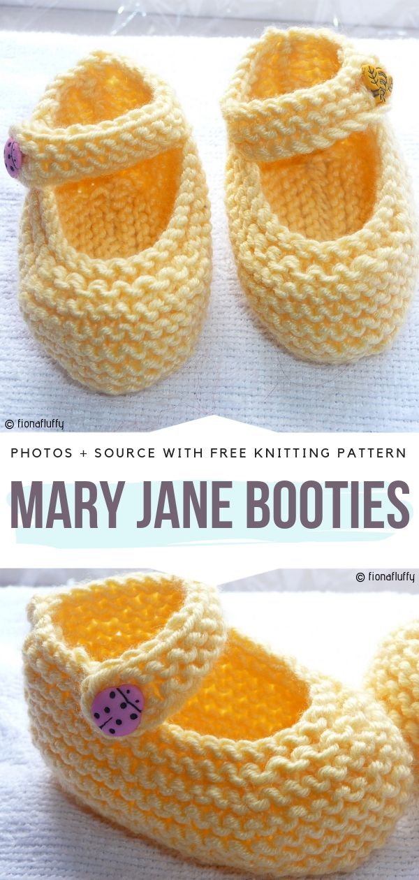 Charming Knitted Baby Booties Free Patterns