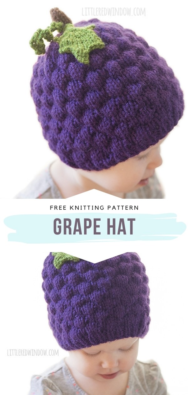 Awesome Fruity Knitted Baby Hats Free Patterns