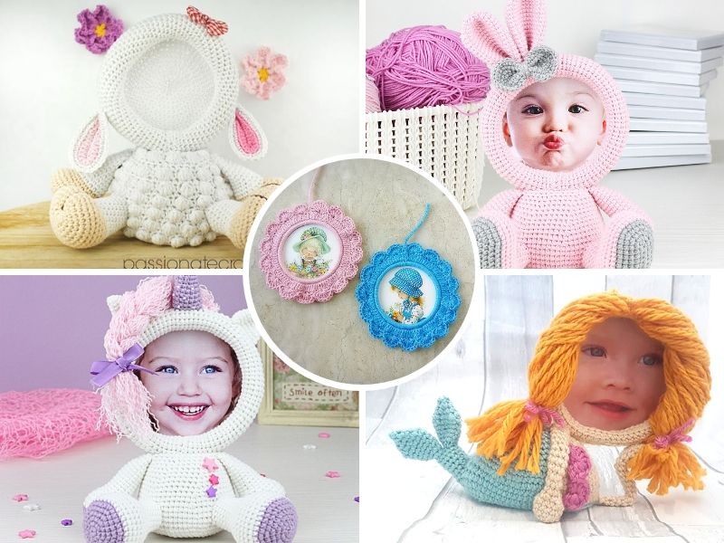 Crochet Animal Photo Frame Free Pattern