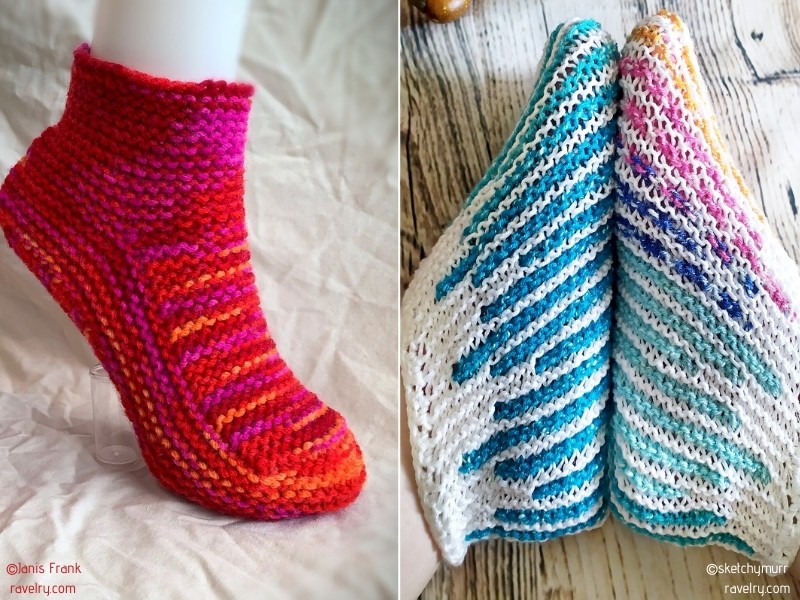 Maybe you would like to learn more about one of these? Colorful And Easy Knitted Slippers With Free Patterns
