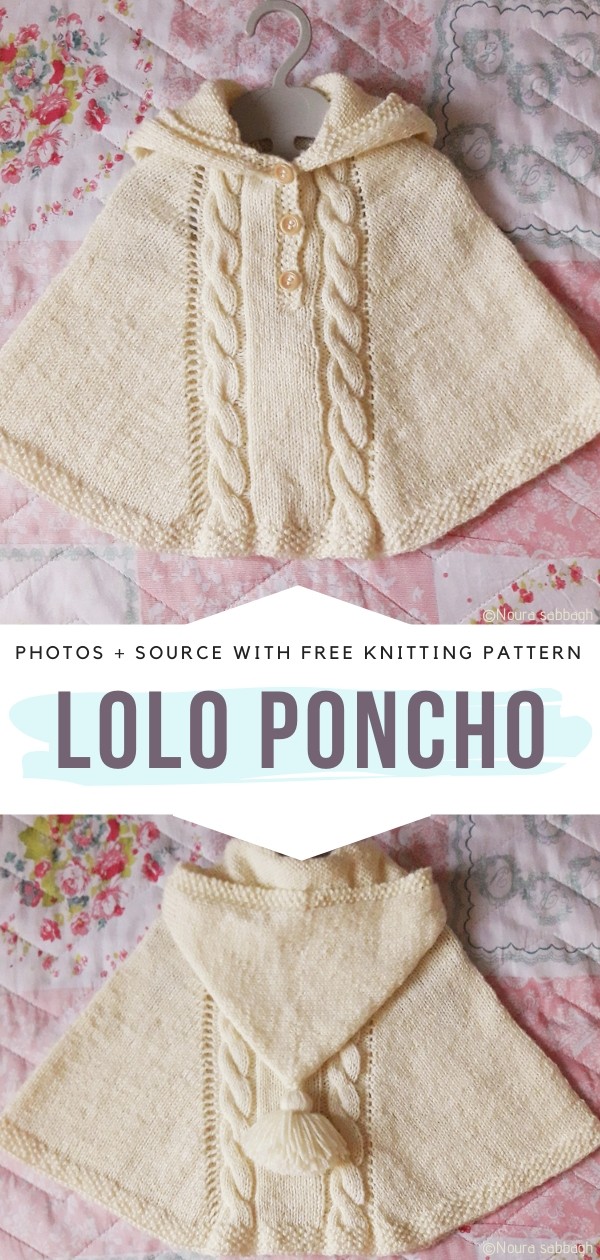 Charming Baby Girl Ponchos Free Knitting Patterns