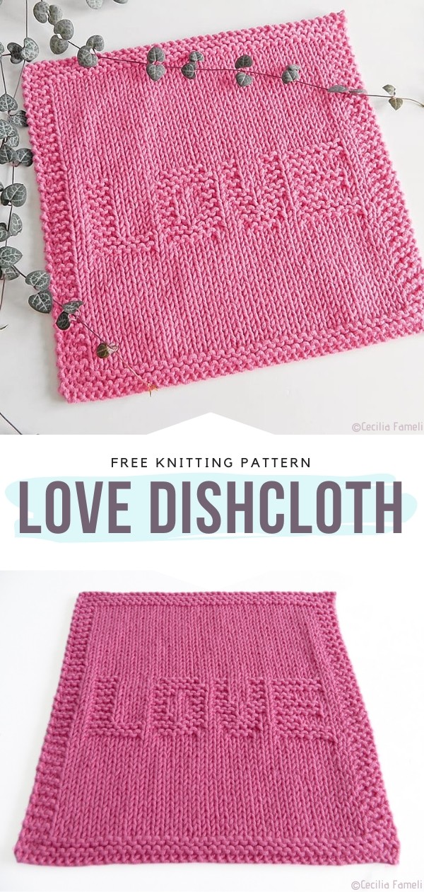 Neverending Love for Dishcloths Free Knitting Patterns