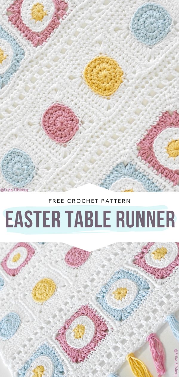 Happy Easter Table Runners Free Crochet Patterns