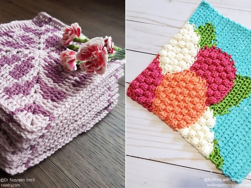 Flower Tapestry Squares Free Crochet Patterns