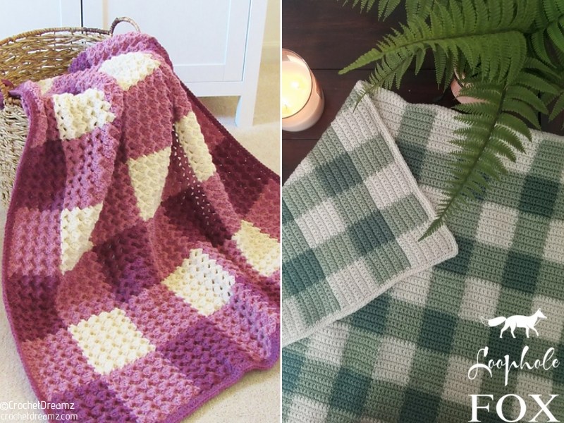 Bernat Gingham Blanket Pattern atelieryuwa.ciao.jp