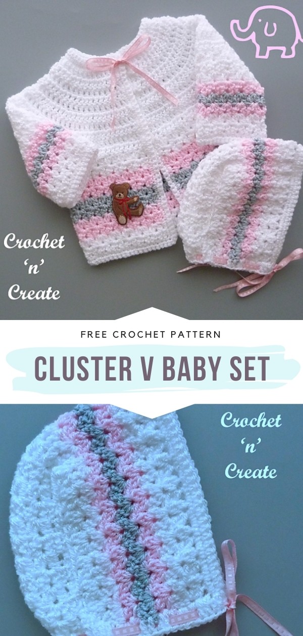 Adorable Crochet Baby Sets Ideas and Free Patterns