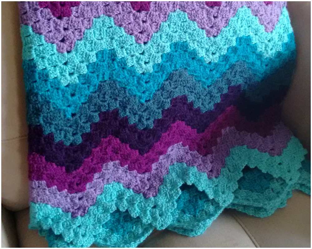 Vintage Ripple Afghan Crochet Pattern