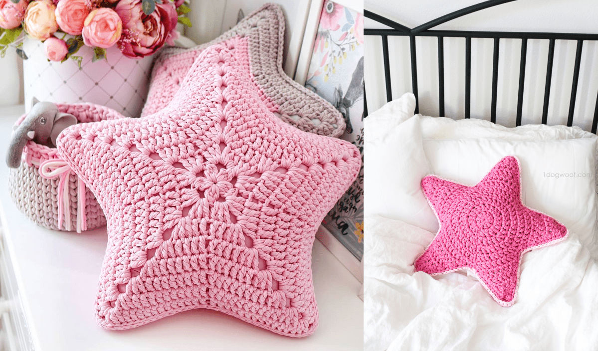 StarShaped Pillow Crochet Ideas