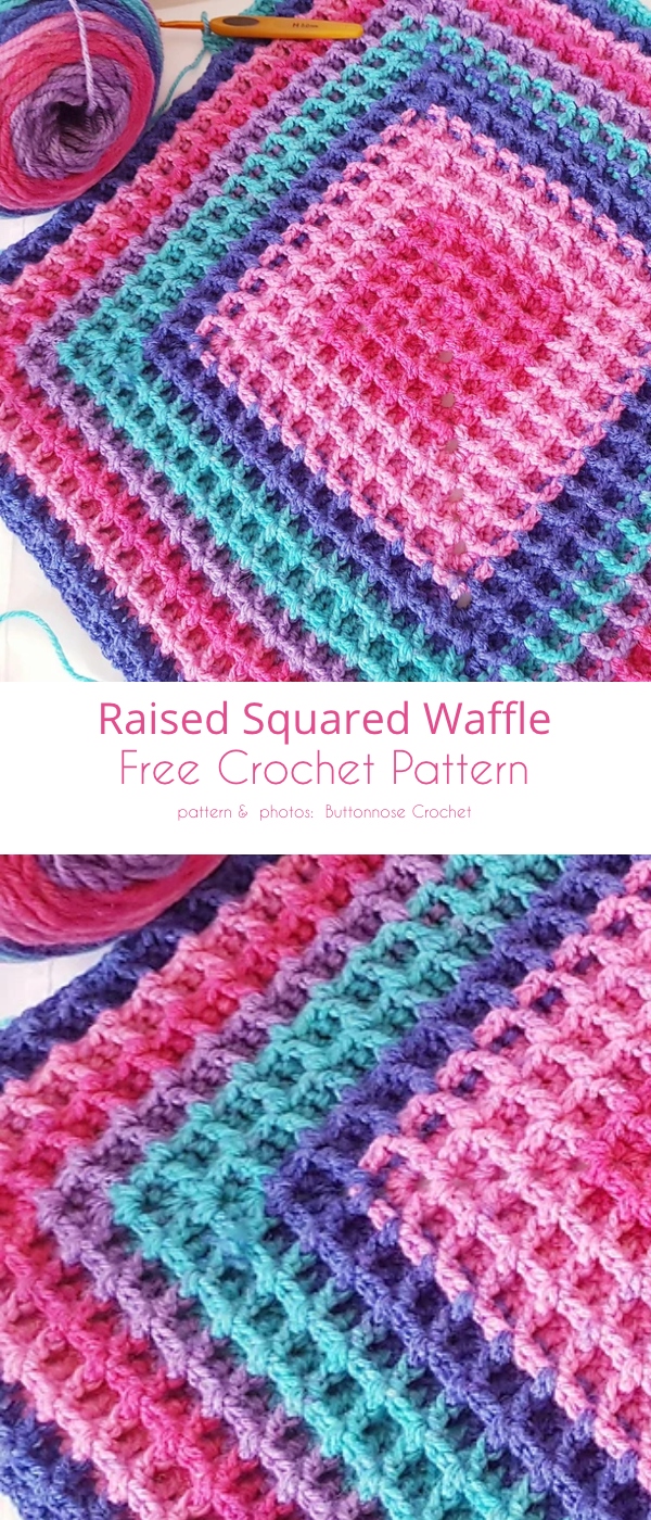 Square Waffle Crochet Pattern