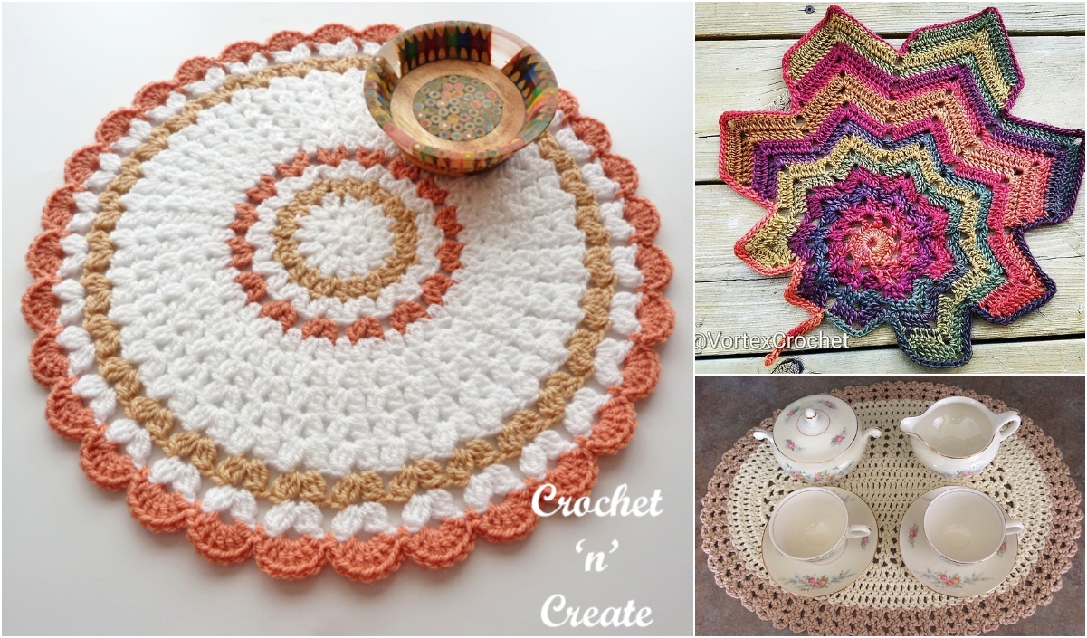 Doily Mat and Placemat Free Crochet Patterns Your Crochet