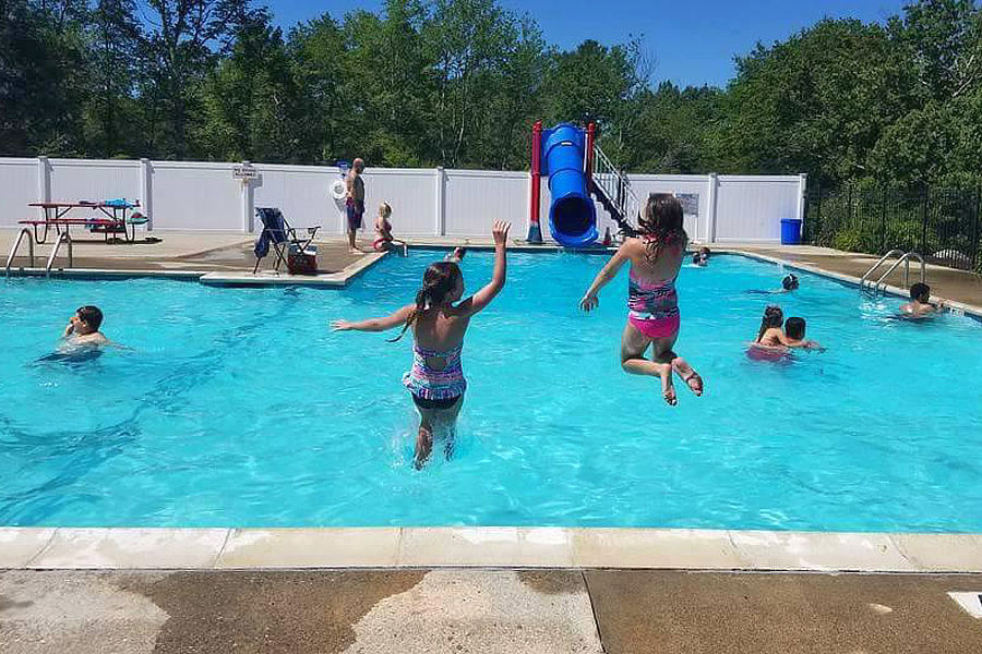 Camping at Stateline Campresort & Cabins Connecticut Campground on