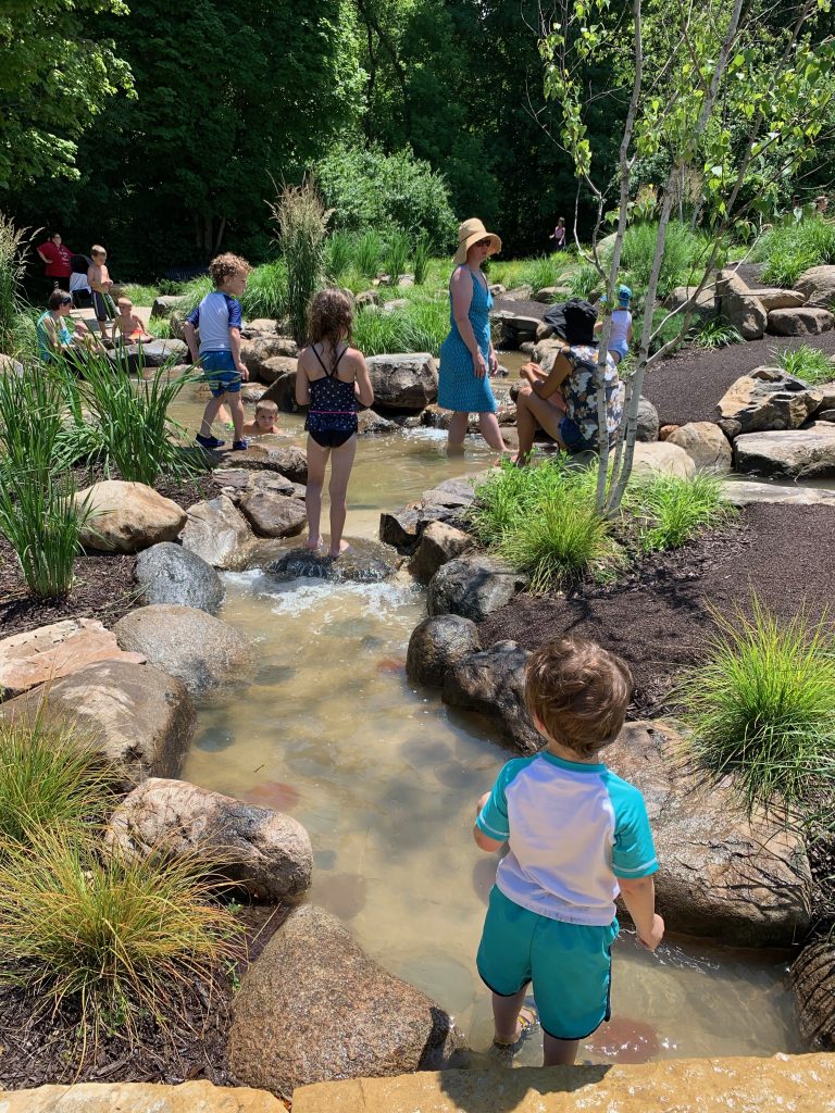 Splash Pad and Kid's Creek at Klehm Arboretum Stateline Kids