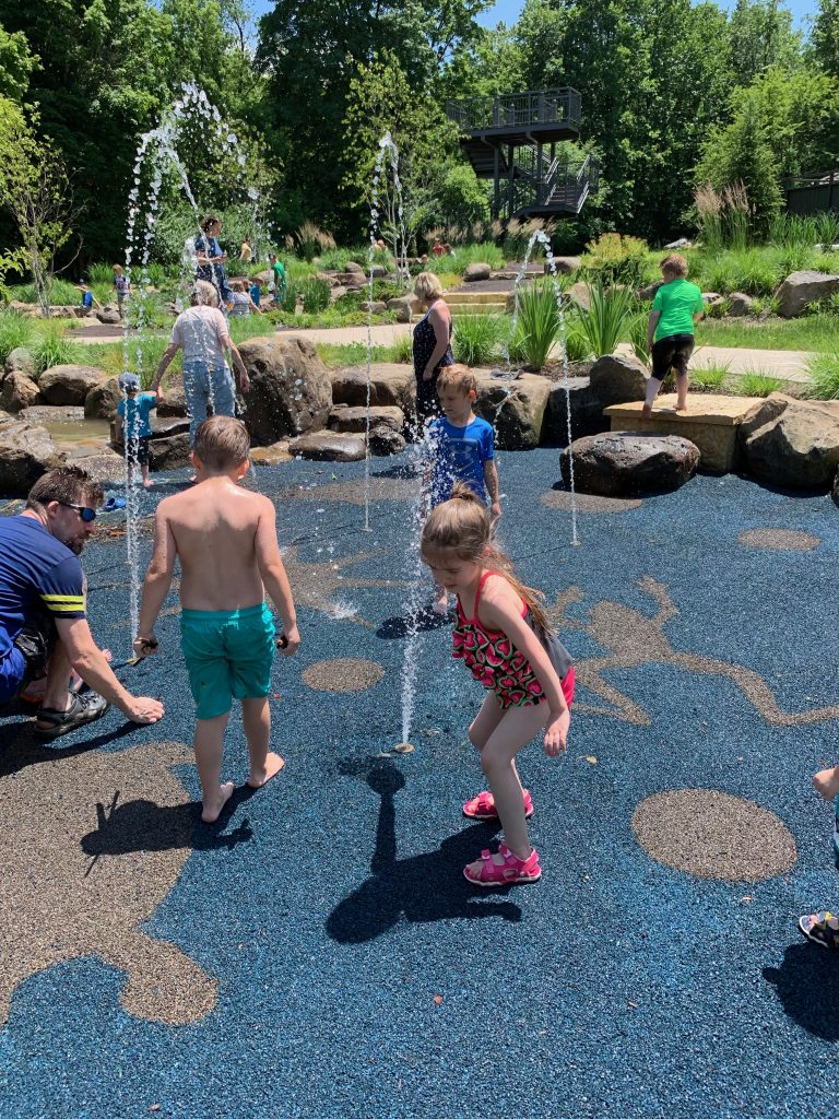 Splash Pad and Kid's Creek at Klehm Arboretum Stateline Kids