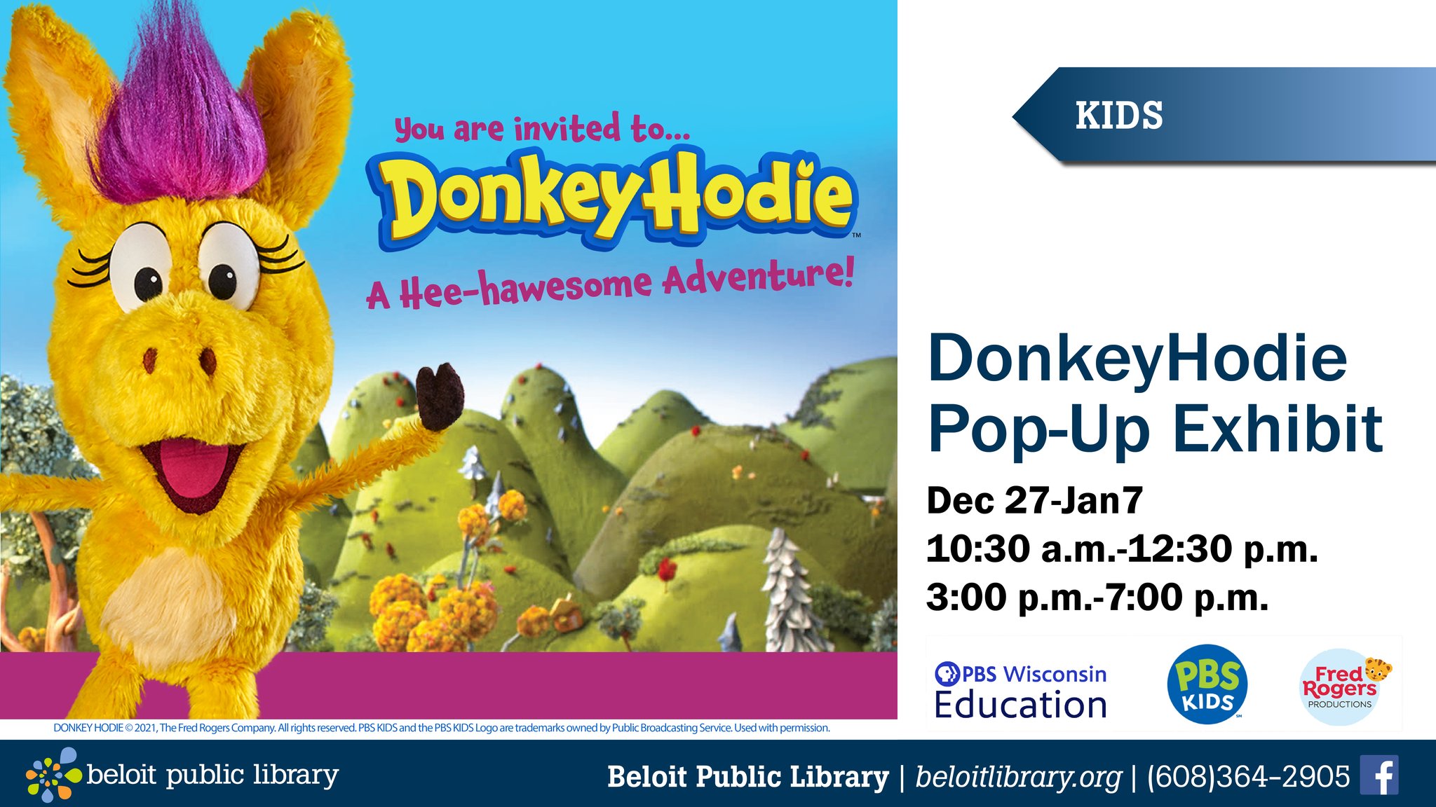 Donkey Hodie PopUp Exhibit Stateline Kids