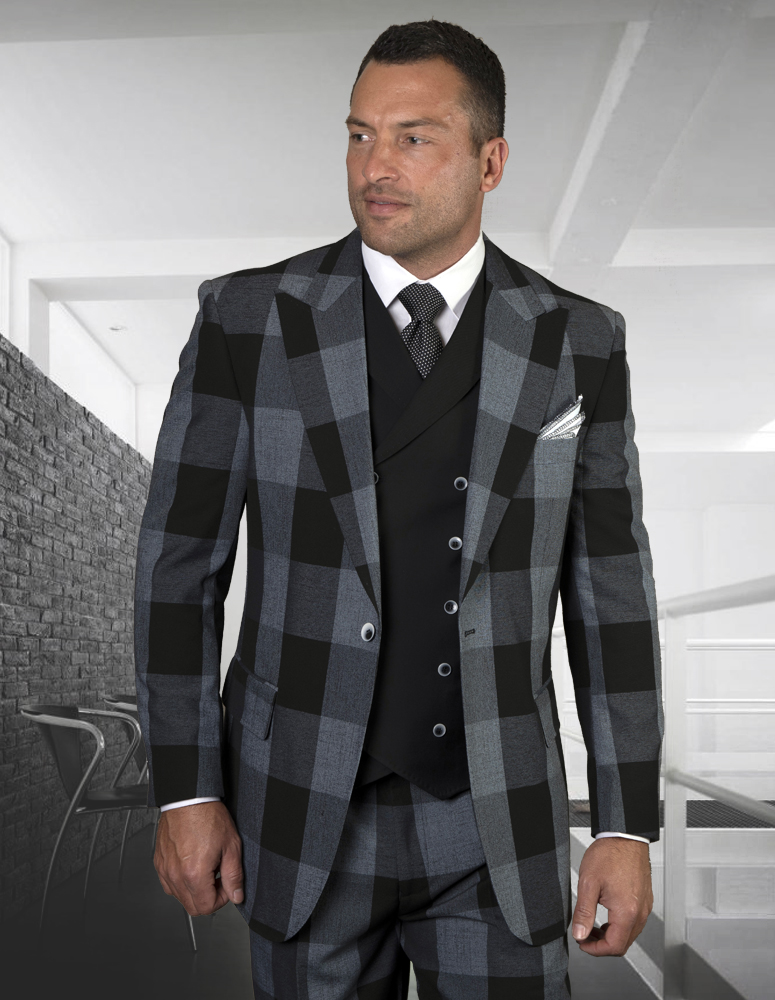 Mens Wide Leg Suits, Mens Black Suits Sale,